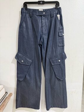 With Jéan Wax Rain Cargo Jeans Sz S